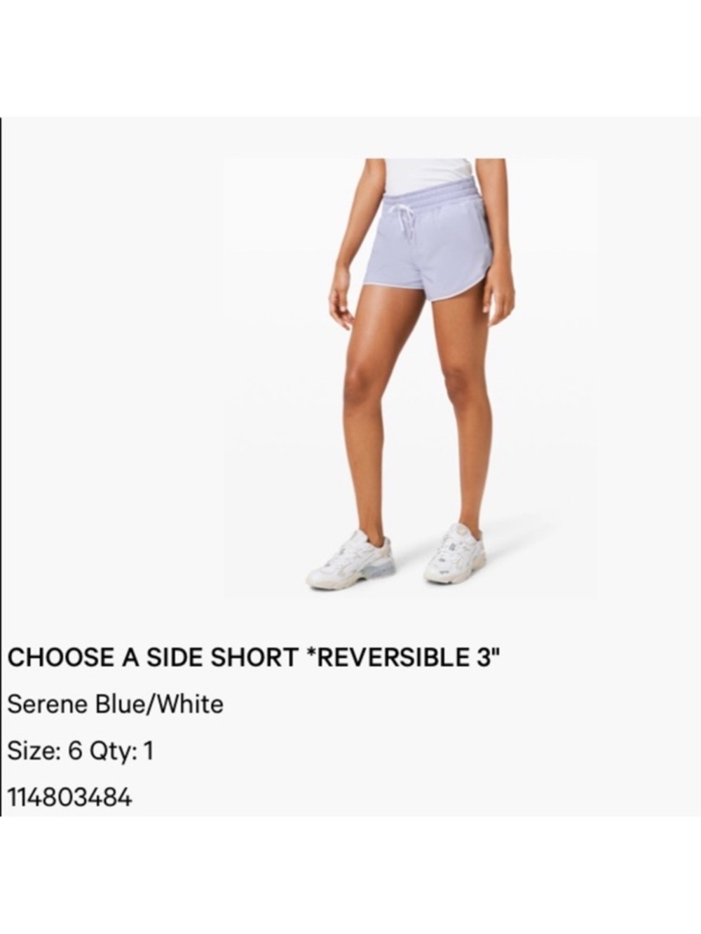 Lululemon choose a side reversible short
